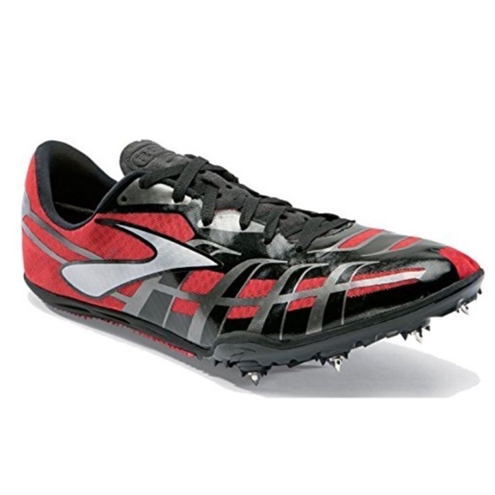 Brooks PR Sprint‎ 3 Track Shoe, Red/Black/Silver A12
